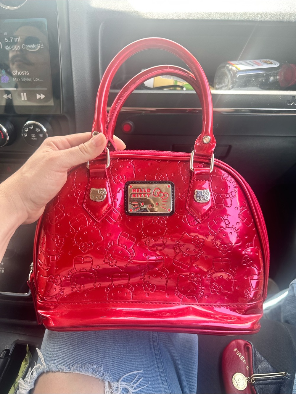 Hello Kitty Loungefly x Sanrio Red Dome Tote Handbag Y2K Rare